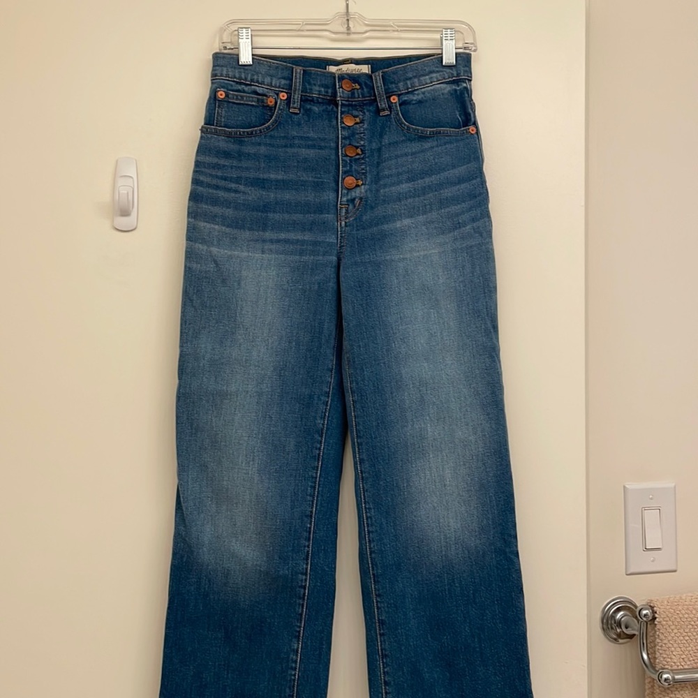 NWT Madewell Slim Wide Leg Crop Size 27